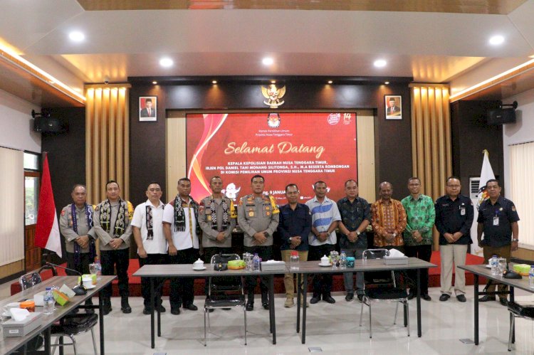 Kapolda NTT Silaturahmi ke KPU Provinsi NTT: Membangun Kolaborasi untuk Pemilu 2024