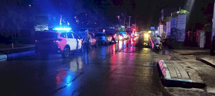 Satgas Kamseltibcarlantas OMB Turangga Mantap Bersinergi di Jalanan Kota Kupang Menjelang Pemilu 2024