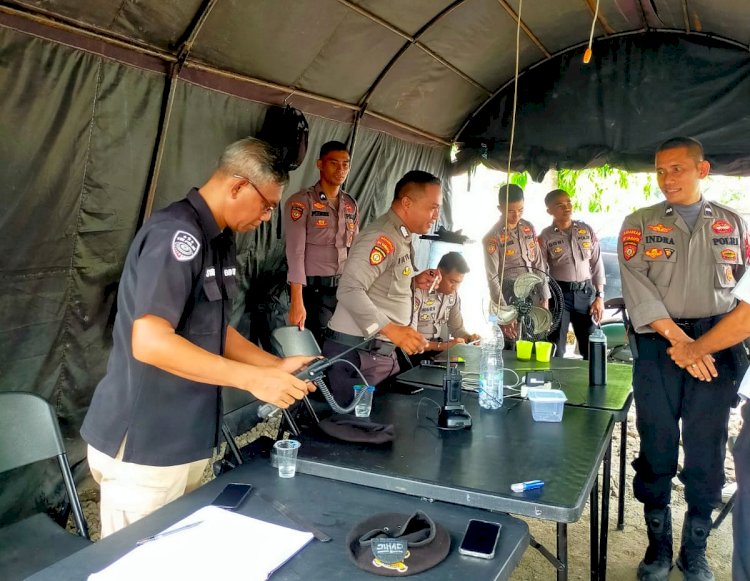 Subsatgas TIK Mantap Brata Turangga Polda NTT Pastikan Sarana Komunikasi Siap Pakai dalam Operasi Kepolisian