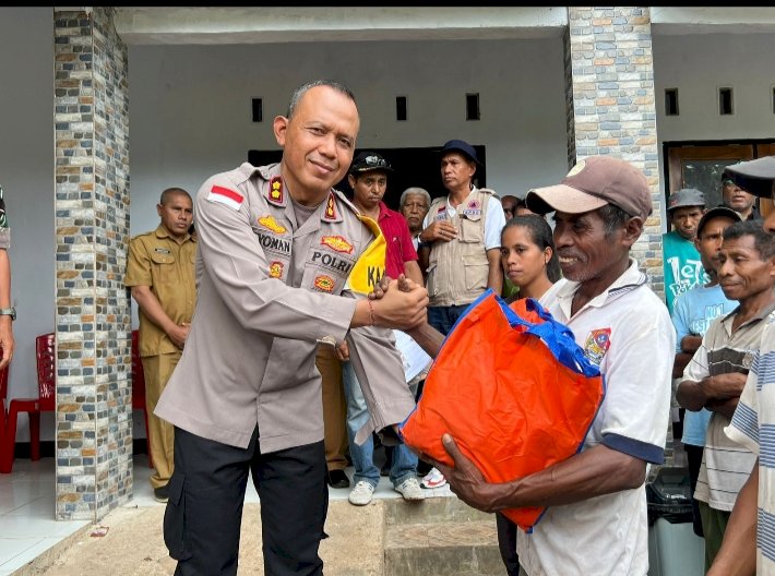 Polres Flores Timur Beraksi: Bantuan bagi Warga Terdampak Puting Beliung di Desa Ile Padung