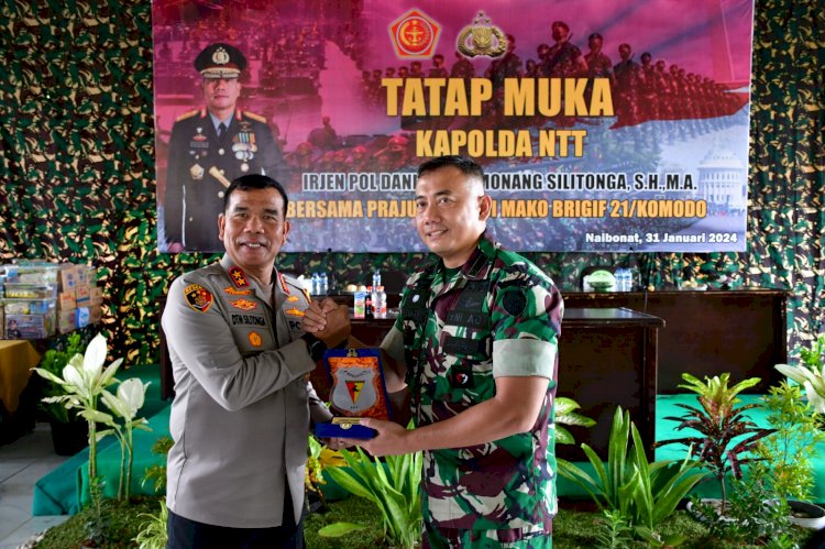 Kapolda NTT Kunjungi Mako Brigif 21/Komodo: Momentum Sinergi dan Kehangatan Bersama Prajurit TNI