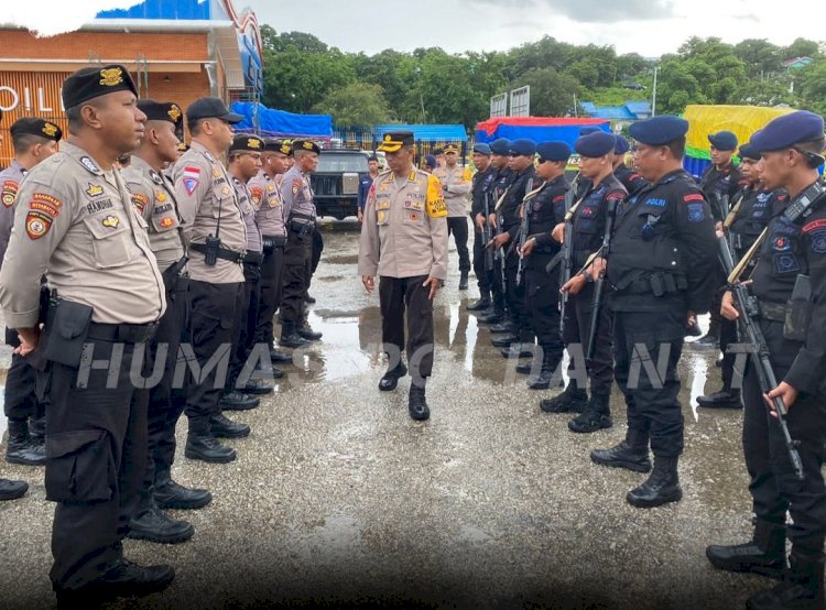 Karoops Polda NTT Lepas 50 Personel OMB Polda BKO Polres Ngada dan Polres Manggarai Timur