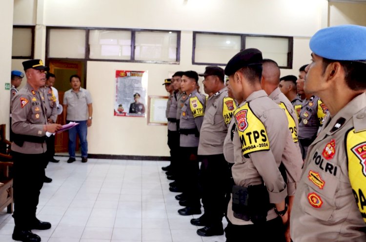 Pengamanan TPS Diperketat: Personel BKO OMB Turangga Polda NTT Siap Amankan Pesta Demokrasi di Sikka