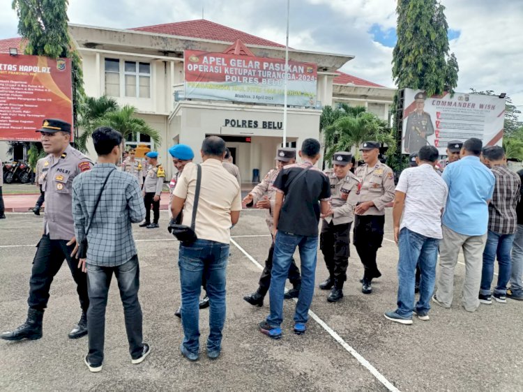 Saling Maaf Memaafkan Anggota Polres Belu, Moment Idul Fitri 1445 H