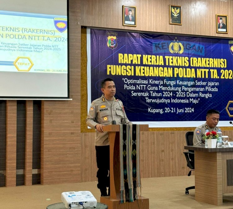 Kabidkeu Polda NTT Buka Kegiatan Rakernis Fungsi Keuangan Polri Polda NTT T.A. 2024