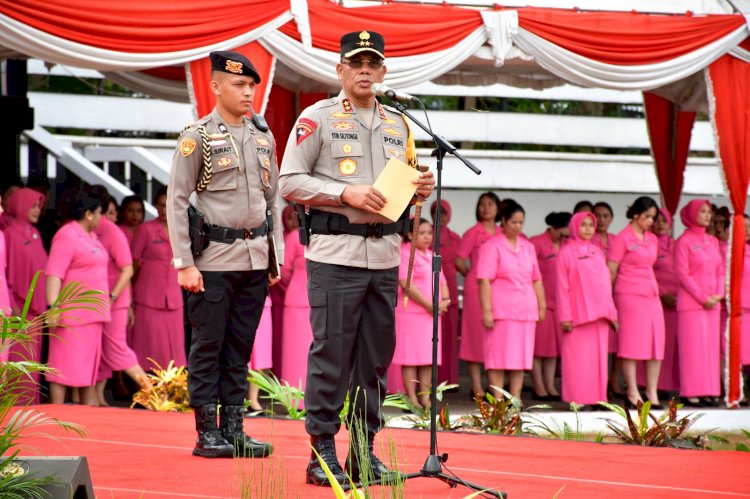 Pimpin Upacara Kenaikan Pangkat 631 anggota Polri dan ASN Polda NTT, Kapolda NTT : Tetap Rendah Hati