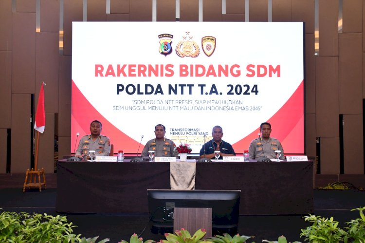 Tingkatkan Efisiensi Menuju SDM Unggul dan Indonesia Emas 2045, Biro SDM Polda NTT Gelar Rakernis