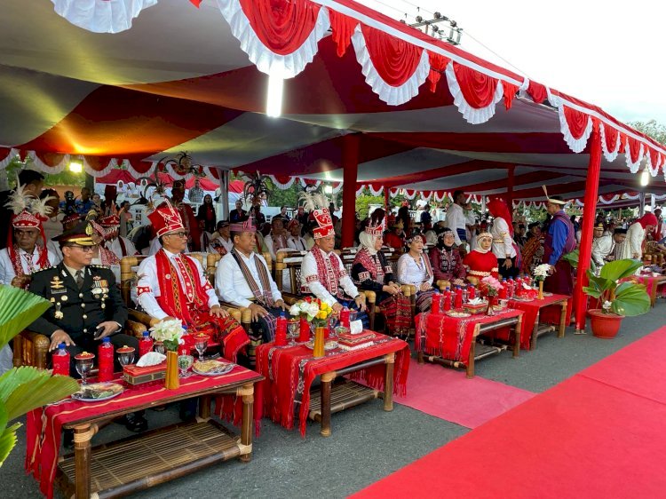 Irwasda Polda NTT Hadiri Upacara Penurunan Bendera yang Dipimpin Mendagri di Alor