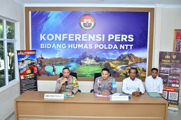 Bidhumas Polda NTT Gelar Konferensi Pers Terkait Penanganan Kasus Ipda Rudi Soik