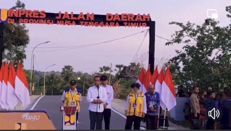 Kapolda NTT Hadiri Peresmian Inpres Jalan Daerah di Naioni oleh Presiden Jokowi