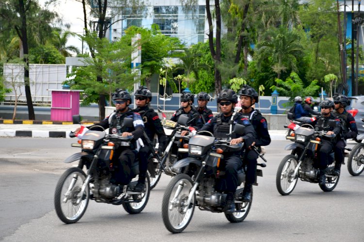 Polda NTT bersama Forkopimda Kawal Pilkada 2024 dengan Patroli Skala Besar di Kota Kupang