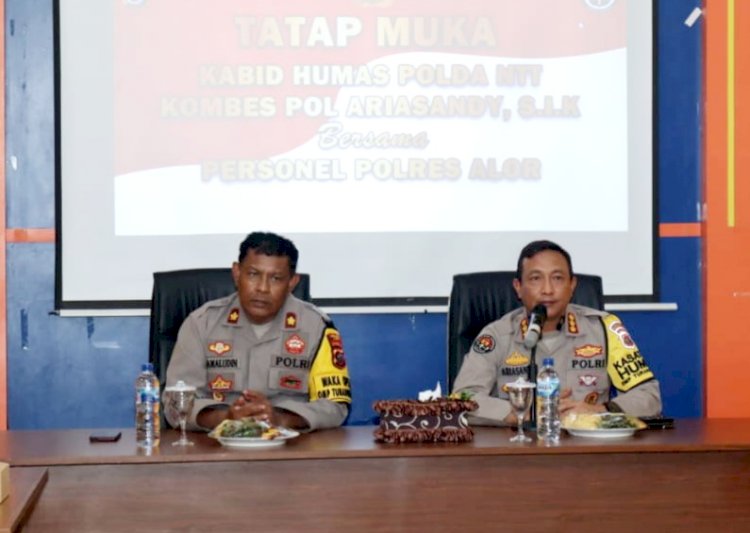 Supervisi di Polres Alor, Kabidhumas Polda NTT:Setiap Anggota Polri Cerminan Citra Kepolisian