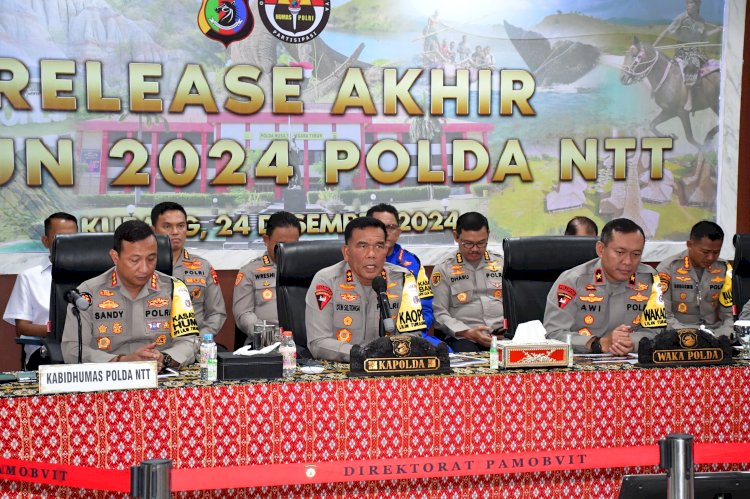 Press Release Akhir Tahun: Kapolda NTT Komitmen Tingkatkan Profesionalisme Polri