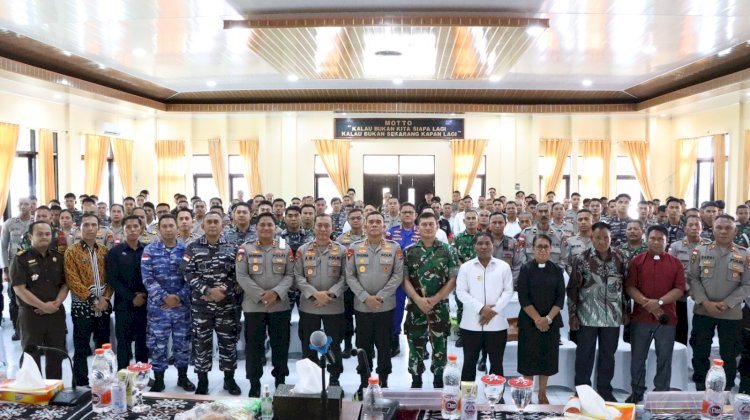 Perkuat Sinergitas, Kapolda NTT Lakukan Tatap Muka dengan Personel Polres Rote Ndao, TNI, Lanal Pulau Rote, dan Tokoh Masyarakat