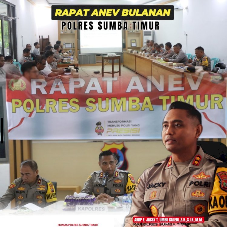 Gelar Operasional Bulanan: Kapolres Sumba Timur Evaluasi Pelaksanaan Tugas dan Kinerja Satker