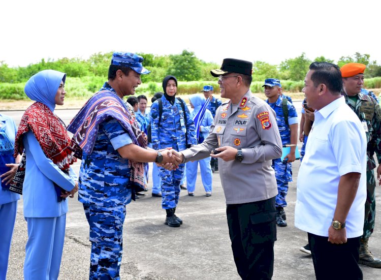 Tiba di Kupang, Kepala Staf Angkatan Udara Disambut Kapolda NTT