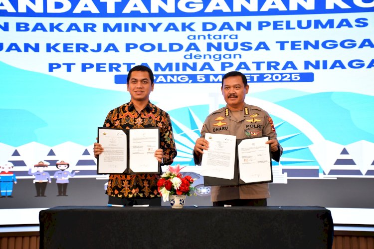 Polda NTT dan Pertamina Patra Niaga Teken Kontrak Penyediaan BBM Tahun 2025