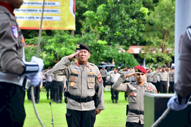 Dirpamobvit Polda NTT Pimpin Apel Bulanan, Tekankan Kesiapan Pengamanan Hari Raya