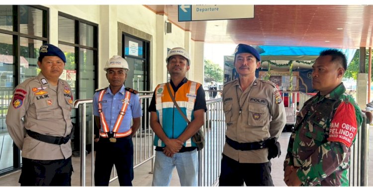 Satgas Banops Ditpolairud Kawal Ketat Keamanan di Pelabuhan Tenau Kupang