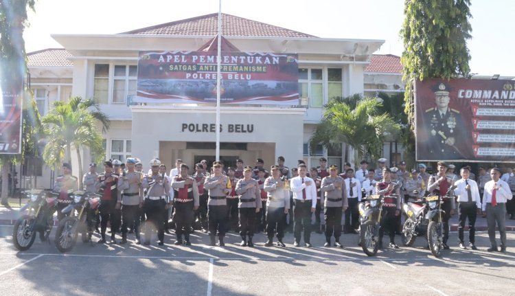 Polres Belu Bentuk Satgas Anti Premanisme, Tegas Ciptakan Rasa Aman bagi Masyarakat