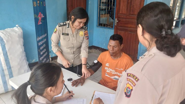 Polda NTT Gelar Pemeriksaan Kesehatan Gratis untuk Pengemudi Ojek Daring dalam Rangka Hari Bhayangkara ke-79