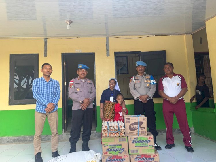Menjelang HUT Bhayangkara ke-79, Bidpropam Polda NTT Gelar Baksos di Panti Asuhan Bhakti Luhur Baumata