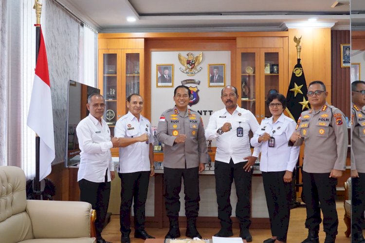 Silaturahmi dengan Kakanwil Ditjenpas NTT, Kapolda NTT Beri Dukungan Penuh dalam Pengamanan Lapas