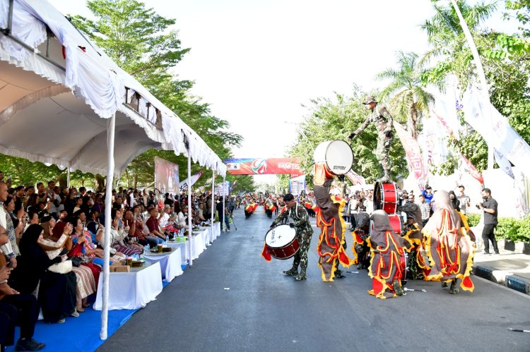 Drum Band Turangga Polda NTT Tampil Memukau di Kupang Exotic Festival 2025