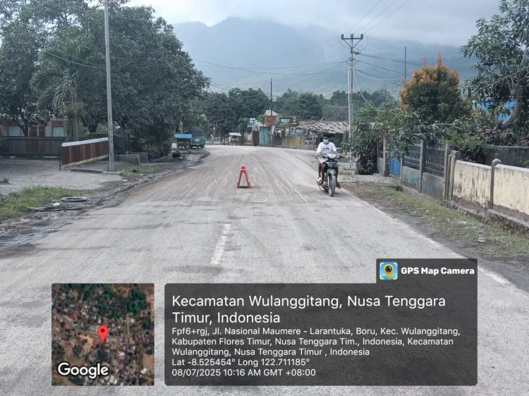 Aktivitas Gunung Lewotobi Laki-Laki Masih Terkendali, Polres Flotim Koordinasi Tangani Warga di Zona Rawan