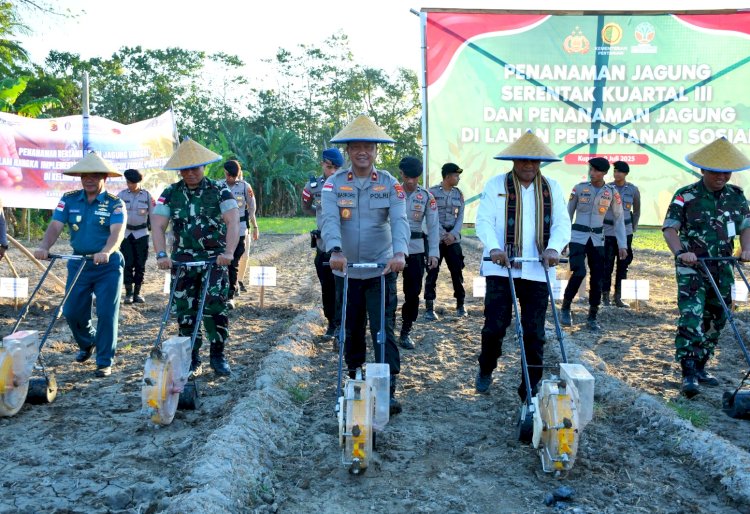 Polda NTT Gelar Penanaman Jagung Serentak Kuartal III Dukung Swasembada Pangan