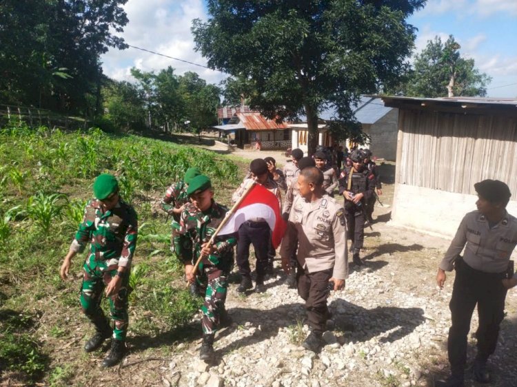 Patroli Gabungan TNI-Polri Perkuat Keamanan Perbatasan di Malaka