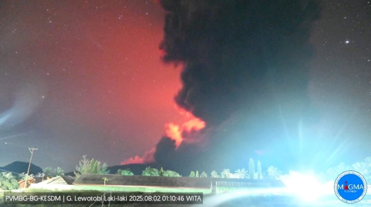 Polda NTT Imbau Warga Tetap Tenang dan Waspada Terkait Erupsi Gunung Lewotobi Laki-Laki