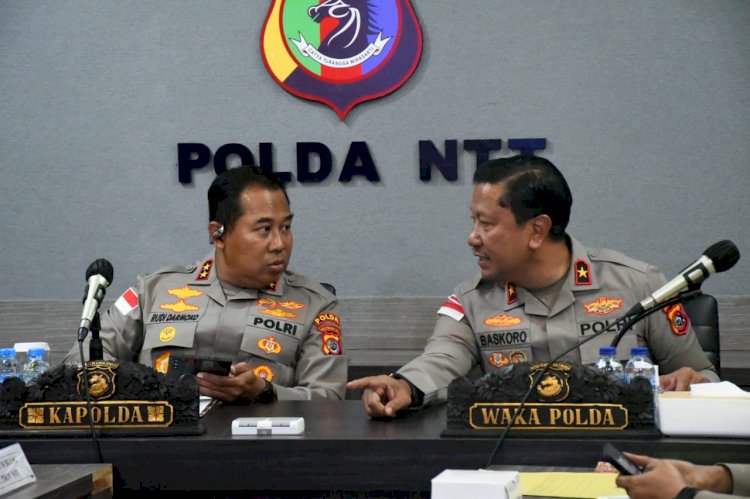 Polda NTT Konsolidasi Lewat Zoom, Bahas Ketahanan Pangan dan Stabilitas Sosial