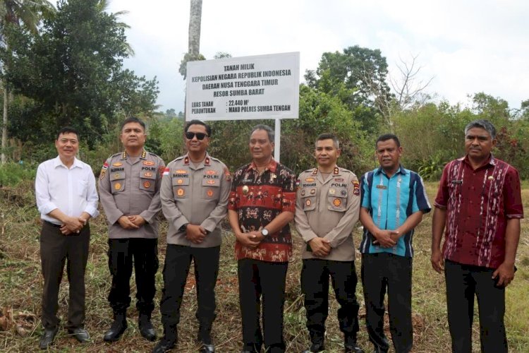 Wakapolda NTT Tinjau Lahan Pembangunan Mapolres Sumba Tengah