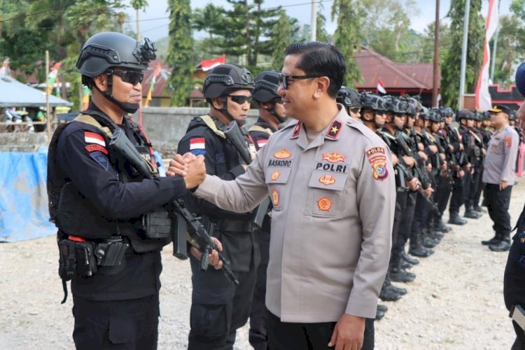 Wakapolda NTT Kunjungi Mako Brimob Kompi 2 Batalyon C Pelopor di Sumba Barat