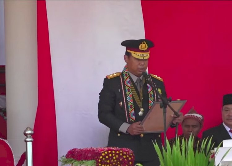 Semangat HUT ke-80 RI, Kapolda NTT Bacakan Naskah UUD 1945 di Upacara Tingkat Provinsi