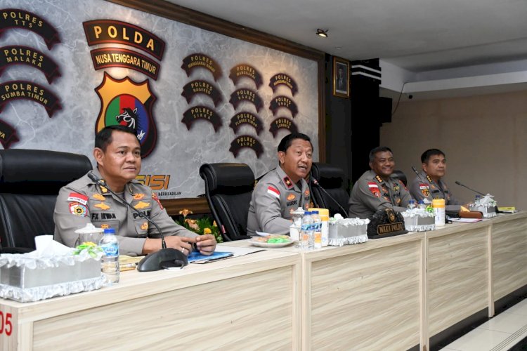 Polda NTT Gelar Rapat Anev Program Strategis MBG, Koperasi Merah Putih, dan Beyond Trust
