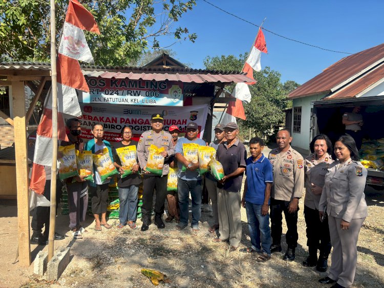 Polda NTT Gelar Gerakan Pangan Murah, 3 Ton Beras Habis Terjual dalam Sehari