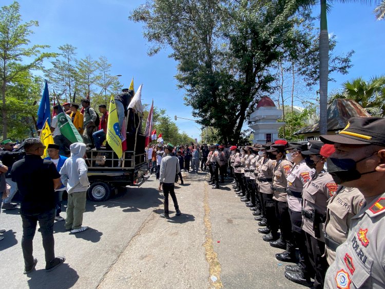 Aksi Unjuk Rasa di Wilayah Hukum Polda NTT Berjalan Damai dan Tertib