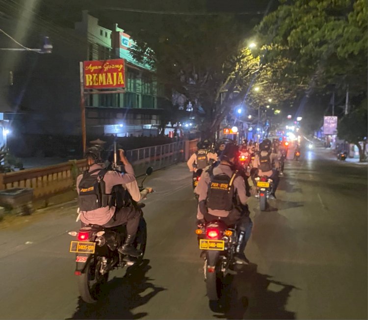 Polda NTT Gelar Patroli Skala Besar Gabungan TNI-Polri di Kota Kupang, Pastikan Keamanan Warga
