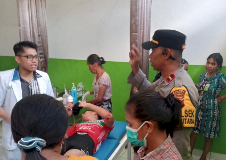 Cepat dan Sigap! Polda NTT dan Dinas Kesehatan TTU Evakuasi Korban Kecelakaan Pembalap Sepeda Tour de Entete 2025 pada Stage 2