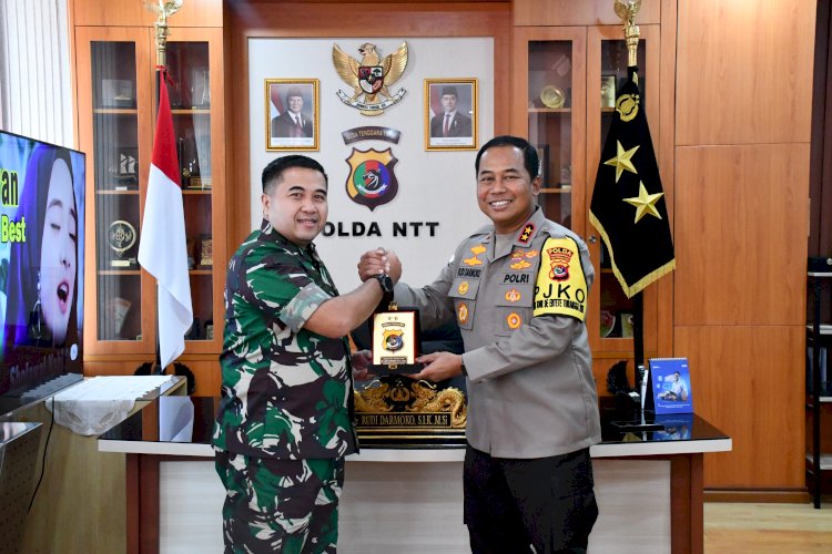 Perkuat Sinergitas, Kapolda NTT Terima Kunjungan Silaturahmi Kasdam IV/Diponegoro