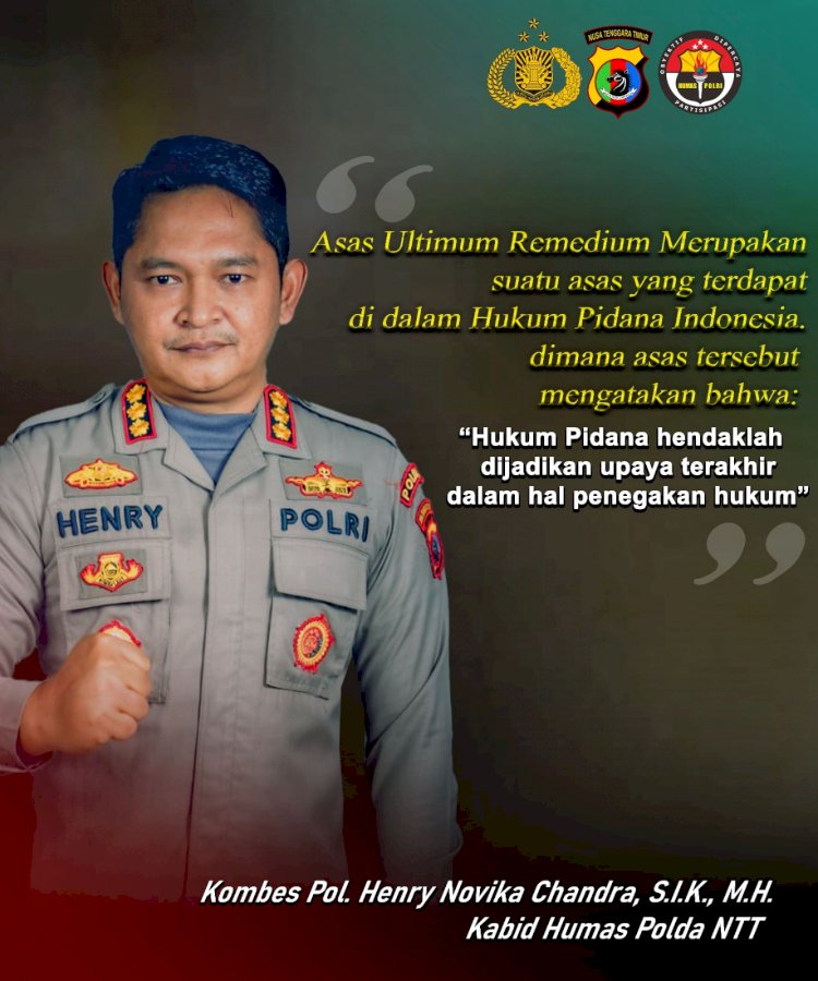 Membangun Kepercayaan Melalui Prinsip Ultimum Remedium