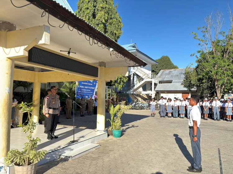 Dirbinmas Polda NTT Ajak Pelajar SMA Negeri 1 Kupang Jadi Garda Kamtibmas: Ada Kuis Seru dan Bantuan Olahraga