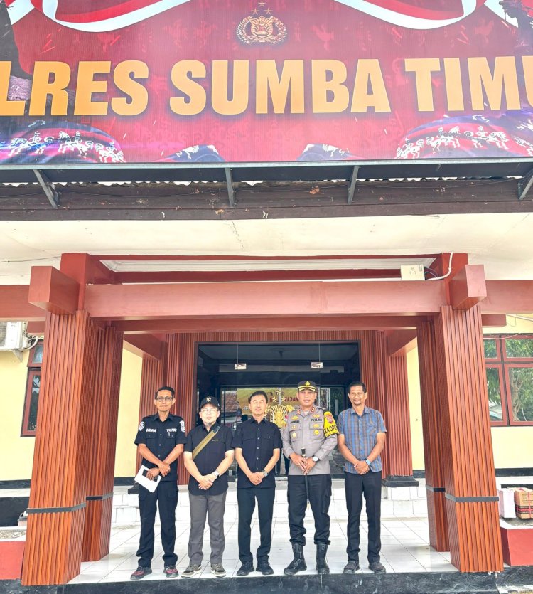 Polda NTT Dampingi Kunjungan Karotekinfo Mabes Polri di Polres Sumba Timur