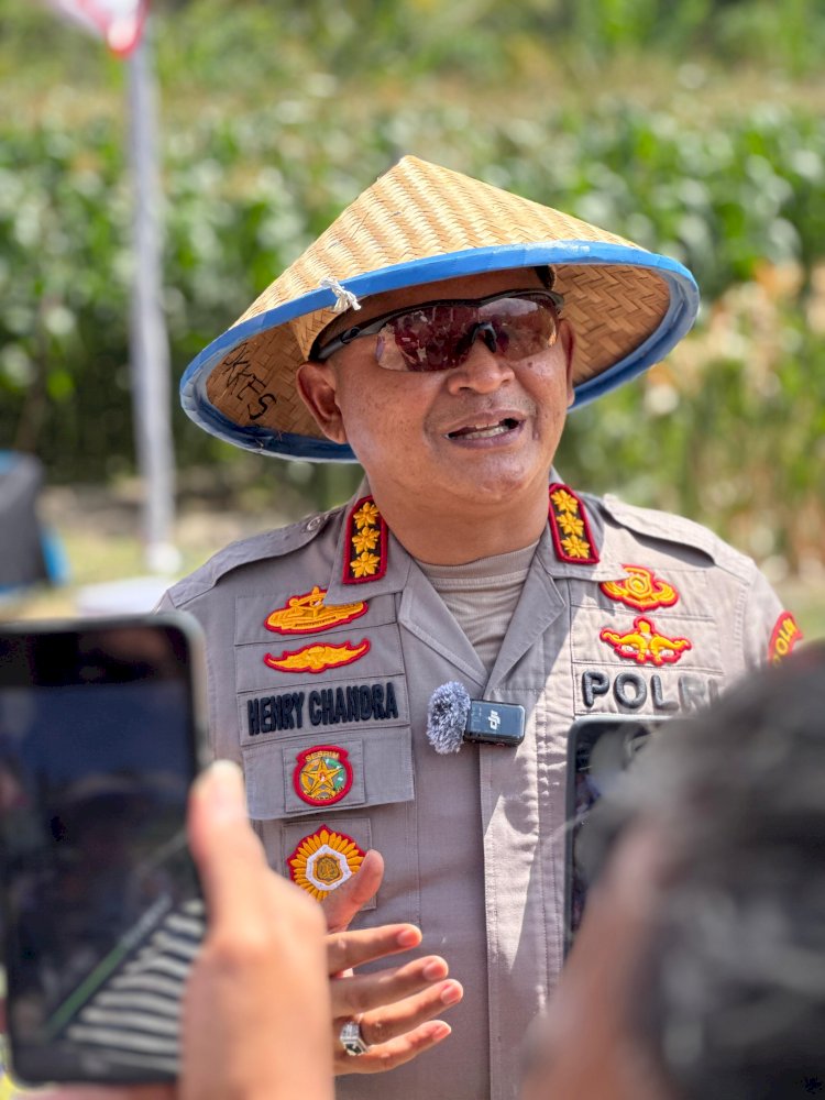 Panen Raya Jagung Serentak di Oesao, Polda NTT Tegaskan Komitmen Dukung Swasembada Pangan 2025