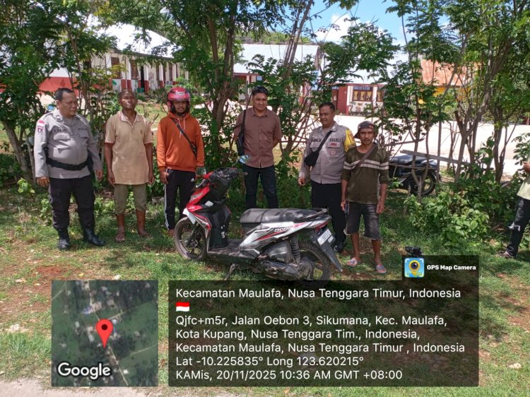 Respon Cepat, Polisi Temukan Motor Warga yang Diduga Dirampas di Sikumana