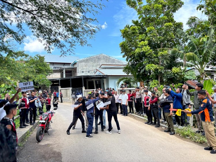 Ditreskrimum Polda NTT Gelar Rekonstruksi Demi Ungkap Peristiwa Terang Benderang Kematian Sebastianus Bokol
