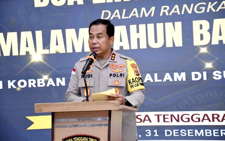 Kapolda NTT Pimpin Doa Lintas Agama Sambut Malam Tahun Baru 2026, Wujud Empati bagi Korban Bencana di Sumut dan Aceh