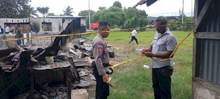 Polres Kupang Polda NTT Tangani Kebakaran Rumah Warga di Naibonat, Kerugian Capai Rp200 Juta